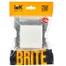 Выключатель проходной 1-кл. СП BRITE ВС10-1-6-БрБ 10А механизм бел. IEK BR-V12-0-10-K01