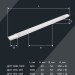Светильник светодиодный ДСП 1309 18Вт 6500К IP65 600мм пластик бел. IEK LDSP0-1309-18-6500-K01