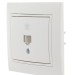 Розетка телефонная 1-м СП Mira RJ11 бел./бел. LEZARD 701-0202-137