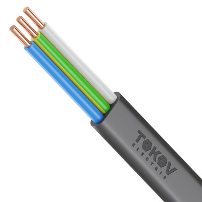 Кабель TOKOV ELECTRIC ВВГ-Пнг(А)-LSLTx 3х4 ОК (N PE) 0.66кВ (м) УТ000030889
