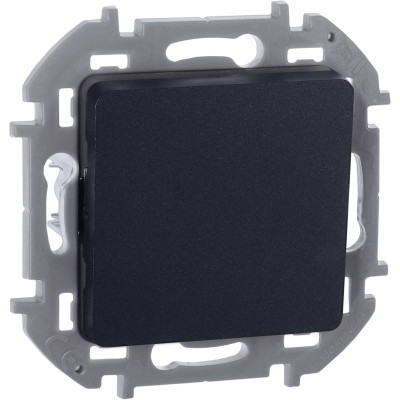Переключатель 1-кл. Inspiria 10А IP20 250В 10AX механизм антрацит IEK 673653