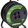 Удлинитель на катушке 4х50м 16А IP20 УК50 2P+PE 3х1.5 термозащита GENERICA WKP20-16-04-50-G