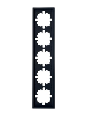 Рамка 5-м ZIMA горизонт. черн. бархат LEZARD 704-4200-150