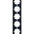 Рамка 5-м ZIMA горизонт. черн. бархат LEZARD 704-4200-150