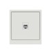Розетка компьютерная 1-м KANT RJ45 кат.6A без шторки бел. песок DKC 7010673