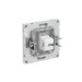 Розетка компьютерная 1-м KANT RJ45 кат.6A без шторки бел. песок DKC 7010673