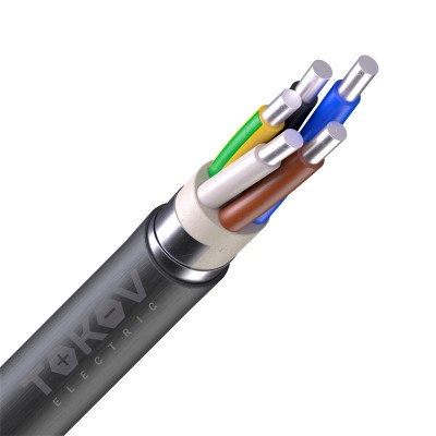 Кабель TOKOV ELECTRIC АВВГнг(А)-LS 5х4 ОК (N PE) 0.66кВ (м) 00-00036625