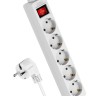 Удлинитель 5х3м с заземл. 16А IP20 ПВС 3х1.5 с выкл. КОСМОС YKsm3m-5g-Z-V(K)