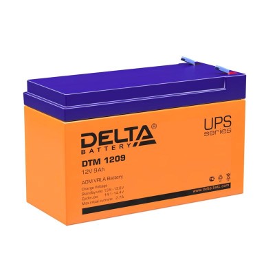 Аккумулятор UPS 12В 9А.ч DTM 1209 Delta 4614010050010