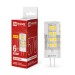 Лампа светодиодная LED-JCD 6Вт капсульная прозрачная 4000К нейтр. бел. G4 570лм 230В IN HOME 4690612036144