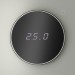 Терморегулятор электронный S70 с индикацией и датчиком для теплого пола механизм сталь Voltum VLS070105