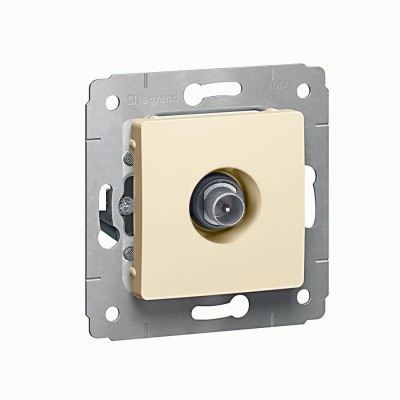 Розетка телевизионная оконечная TV СП Cariva 10дБ 2150/2400МГц сл. кость Leg 773779 Розетка телевизионная оконечная TV СП Cariva 10дБ 2150/2400МГц сл. кость Leg 773779
