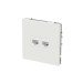 Розетка компьютерная 2-м KANT RJ45 кат.6A без шторки бел. песок DKC 7010674
