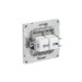 Розетка компьютерная 2-м KANT RJ45 кат.6A без шторки бел. песок DKC 7010674
