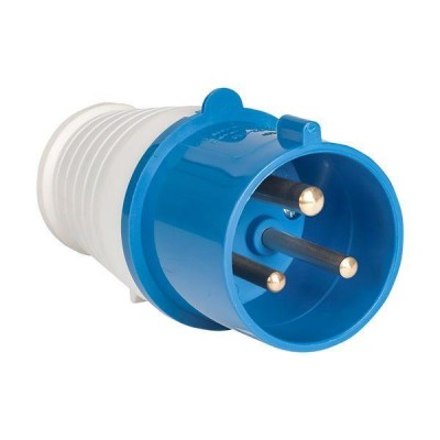 Вилка переносная 023 32А 2P+PE 220В IP44 EKF ps-023-32-220 Вилка переносная 023 32А 2P+PE 220В IP44 EKF ps-023-32-220