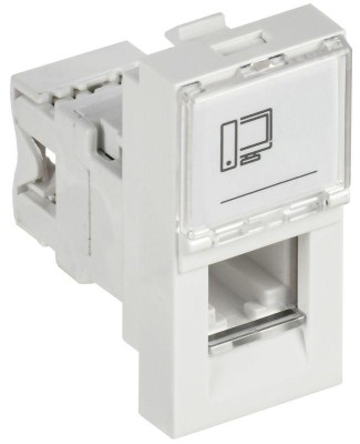 Розетка компьютерная 1-м 1мод. RJ45 кат.5E UTP механизм PRIMER IEK CKK-40D-RI1-K01 Розетка компьютерная 1-м 1мод. RJ45 кат.5E UTP механизм PRIMER IEK CKK-40D-RI1-K01
