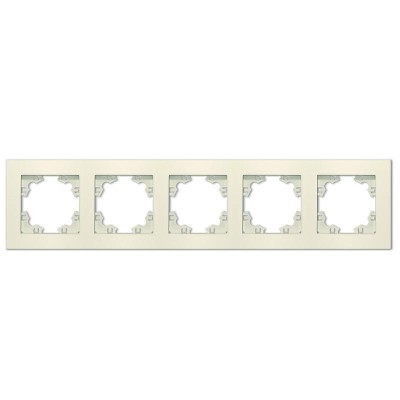 Рамка 5-м Афина универс. сл. кость (ivory) Universal A1042-I