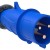 Вилка эл. каб. 16А 2P+PE 220В IP44 MAGNUM ССИ-013 IEK PSN01-016-3