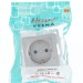 Розетка 1-м СП Vesna с заземл. защ. шторки ПБТ механизм платина LEZARD 742-3588-124B
