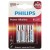 Элемент питания алкалиновый AAA/LR03 1.5В Power (блист.4шт) LR03P4B/51 Philips Б0062736