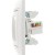 Розетка компьютерная 2-м СП Mira RJ45 бел./бел. LEZARD 701-0202-141