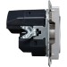 Розетка BRITE РЮш10-1-БрА 16А с USB A+A 2.1А с заземл. защ. шторки механизм алюм. IEK BR-R14-16-U21-D21-K47