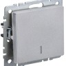 Выключатель 1-кл. СП BRITE ВС10-1-1-БрА 10А с индик. механизм алюм. IEK BR-V10-1-10-K47