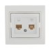 Розетка компьютерная + телефонная 2-м СП Mira RJ45 + RJ11 бел./бел. LEZARD 701-0202-143