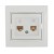 Розетка компьютерная + телефонная 2-м СП Mira RJ45 + RJ11 бел./бел. LEZARD 701-0202-143