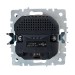 Розетка BRITE РЮш10-2-БрА 16А с USB A+A 3.1А с заземл. защ. шторки механизм алюм. IEK BR-R14-16-U21-D31-K47