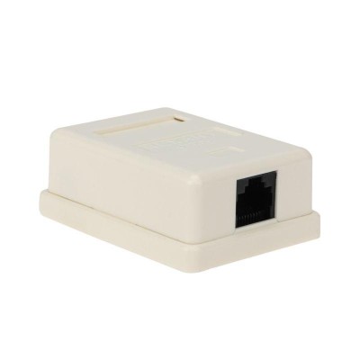 Розетка компьютерная 1-м ОП RJ45 кат.5E UTP неэкранир. бел. Rexant 03-0121 Розетка компьютерная 1-м ОП RJ45 кат.5E UTP неэкранир. бел. Rexant 03-0121