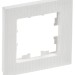 Рамка 1-м BRITE РУ-1-Бр бел. рифленый IEK BR-M12-51-K01