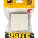 Выключатель 1-кл. СП BRITE ВС10-1-1-БрКр 10А с индик. механизм беж. IEK BR-V10-1-10-K10