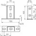 Кронштейн потолочн. для профиля US 3 гор. цинк KU 3 FT OBO 6348874