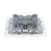 Розетка 1-м СП Минск 10А IP20 без заземл. защ. шторки бел. Basic EKF ERR10-022-100