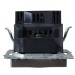 Розетка BRITE РЮш10-1-БрС 16А с USB A+A 2.1А с заземл. защ. шторки механизм сталь IEK BR-R14-16-U21-D21-K46