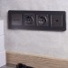 Розетка BRITE РЮш10-1-БрС 16А с USB A+A 2.1А с заземл. защ. шторки механизм сталь IEK BR-R14-16-U21-D21-K46