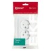 Розетка 2-м СП Минск 10А IP20 без заземл. защ. шторки бел. Basic EKF ERR10-102-100