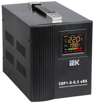 Стабилизатор напряжения HOME СНР 1/220 0.5кВА переносной IEK IVS20-1-00500 Стабилизатор напряжения HOME СНР 1/220 0.5кВА переносной IEK IVS20-1-00500