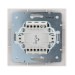 Выключатель 1-кл. СП Mira 10А IP20 с подсветкой с сер. вставкой бел. LEZARD 701-0215-111