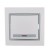 Выключатель 1-кл. СП Mira 10А IP20 с подсветкой с сер. вставкой бел. LEZARD 701-0215-111