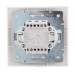 Выключатель 2-кл. СП Mira 10А IP20 с подсветкой с сер. вставкой бел. LEZARD 701-0215-112