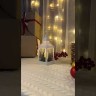 Фонарь декоративный 10.5х10.5х24см тепл. бел. со свечкой корпус бел. Neon-Night 513-042