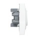 Розетка 2-м СП Минск 16А IP20 с заземл. защ. шторки бел. Basic EKF ERR16-128-100