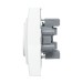 Розетка 2-м СП Минск 16А IP20 с заземл. защ. шторки бел. Basic EKF ERR16-128-100