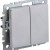 Выключатель 2-кл. СП BRITE ВС10-2-0-БрА 10А механизм алюм. IEK BR-V20-0-10-K47