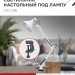Светильник настольный СНС 13Б 60Вт E27 230В под лампу на струбцине бел. (кор.) IN HOME 4690612012728