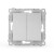 Переключатель проходной 2-кл. СП Pixel 10А IP20 механизм алюм. TOKOV ELECTRIC TKE-PX-P2-C03