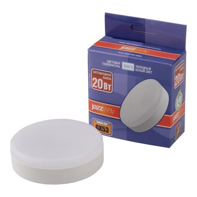 Лампа светодиодная PLED-GX53 20Вт 5000К холод. бел. GX53 JazzWay 5065345
