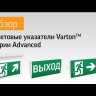Знак "Выход" 180х90мм для аварийно-эвакуационного светильника Compact VARTON V5-EM04-60.004.003